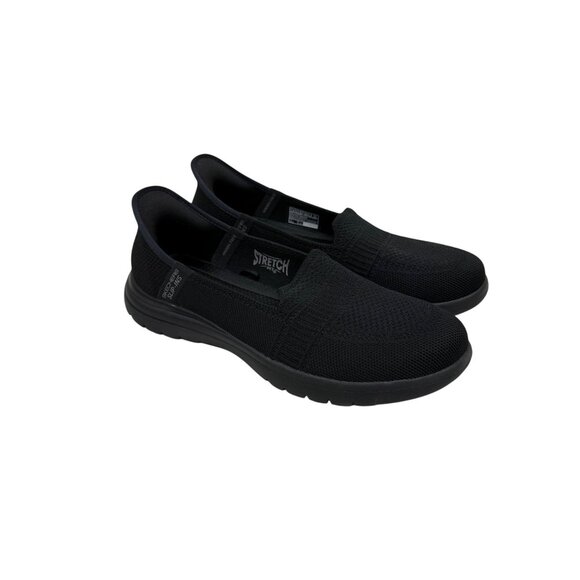Skechers Slip Ins On the GO Flex Camellia Black Flats Shoes 138181 Womens sz 7.5 - Picture 1 of 8